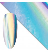 Veidrodinio efekto atspaudžiama folija nagų dizainui "Multi holografinė"
